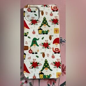 Retro Vintage Christmas Gnomes Seamless Pattern Case for iPhone 13